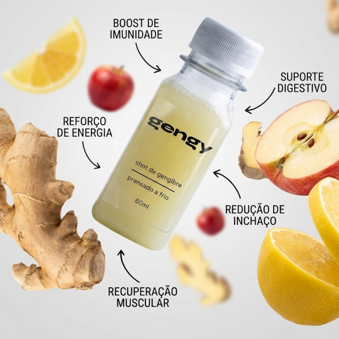 5x Shot de Gengibre 60ml