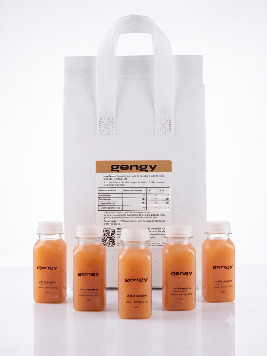 Pack de 5 shots de gengibre gengy