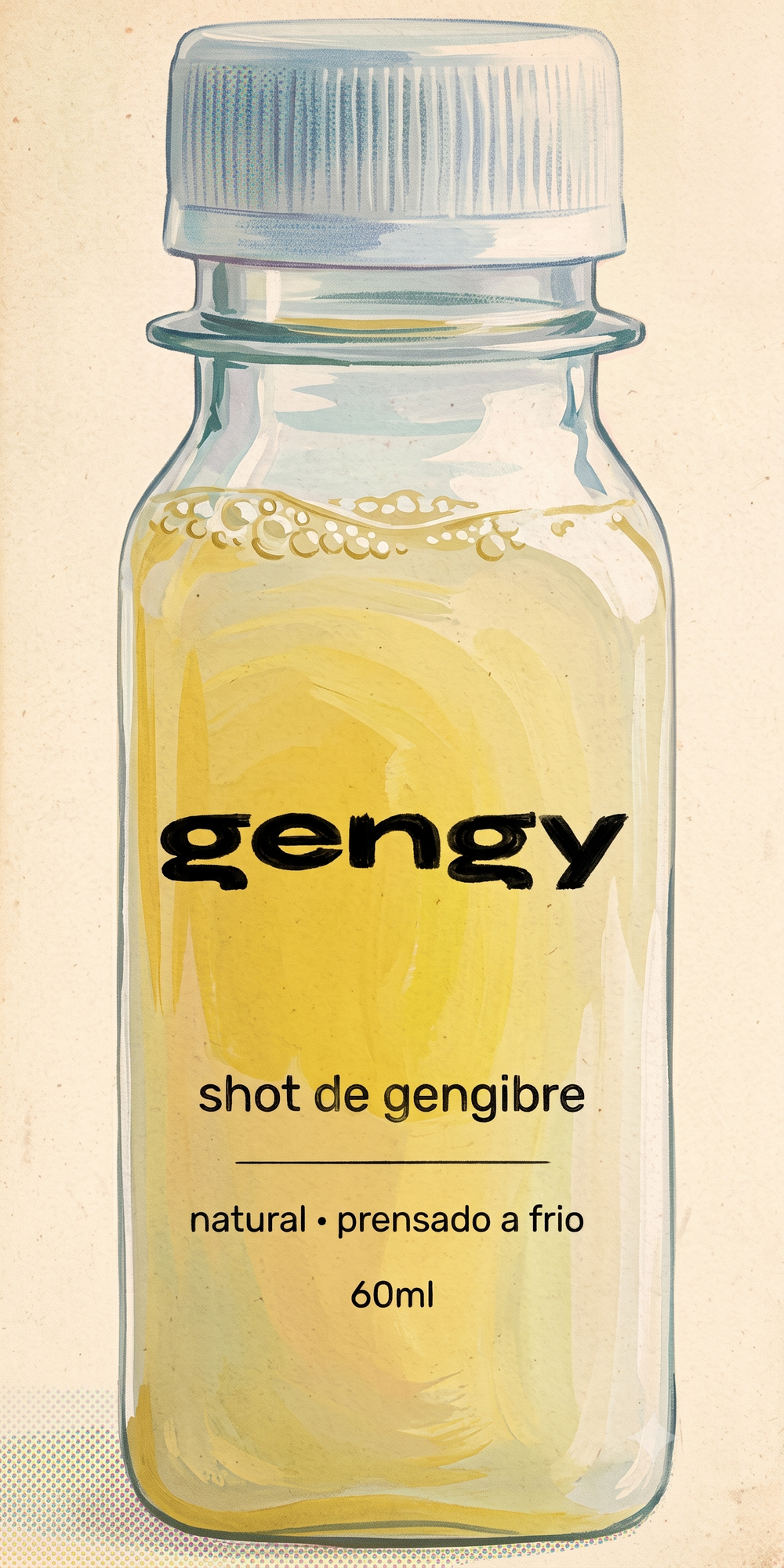 Ingredientes naturais do shot gengy