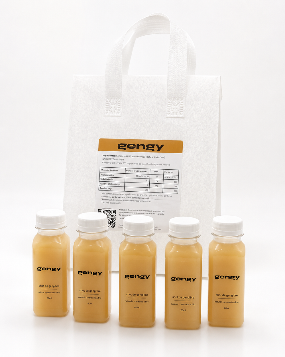 Pack de 5 shots de gengibre gengy